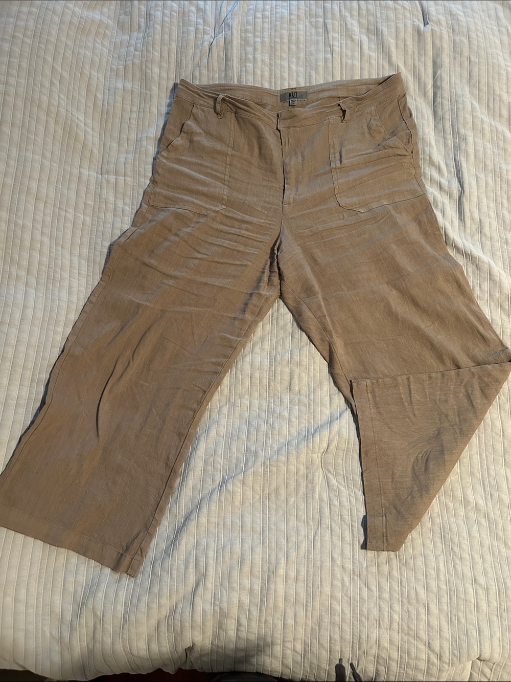 Kut from the Kloth Taupe Brown Casual Cropped Chinos
